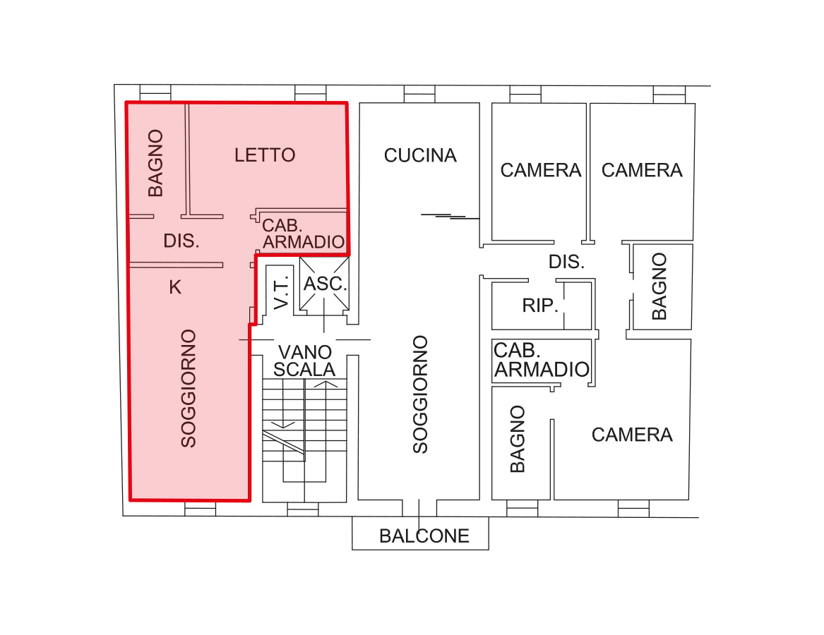 Bilocale San Vittore